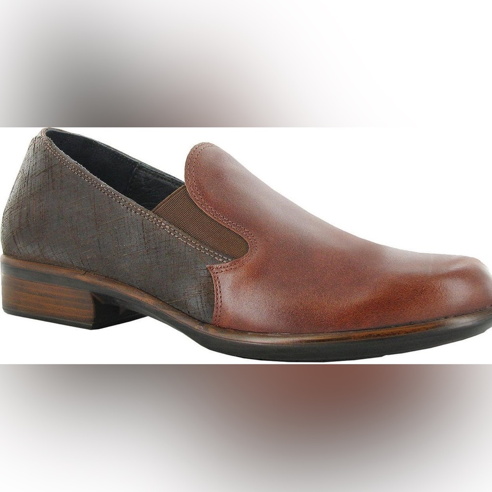 New Naot Women's Ostro Brown Leather Slip-On Shoes
